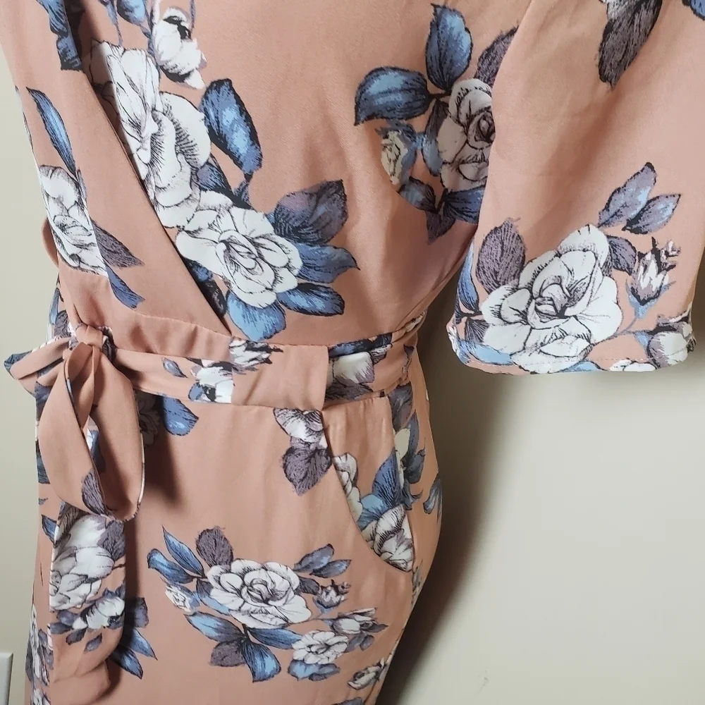 SIENNA SKY Floral Ultra Mini Dress with Long Cover - Picture 6 of 10